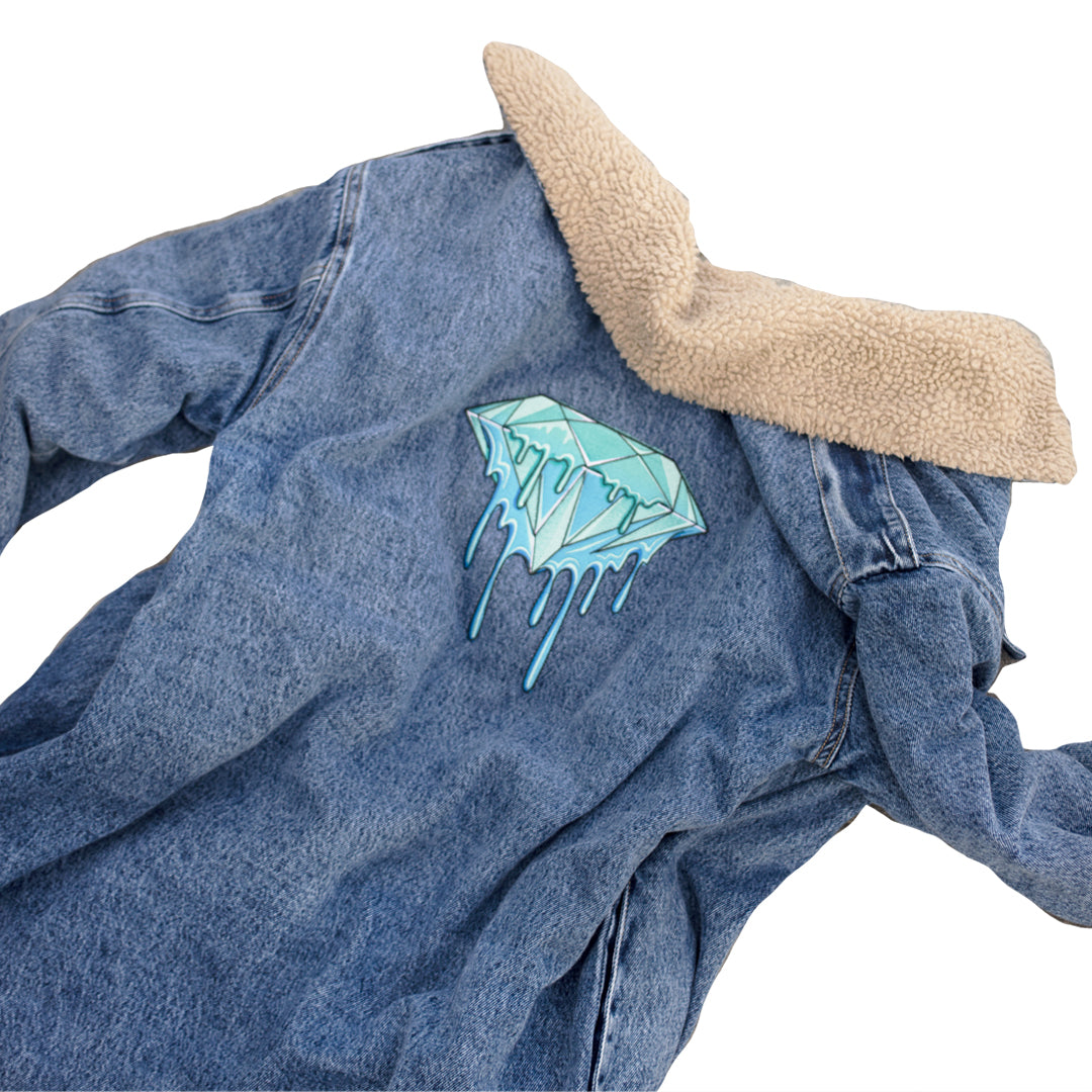 Long Jean Jacket Diamond