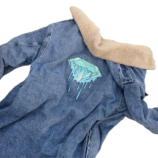 Long Jean Jacket Diamond