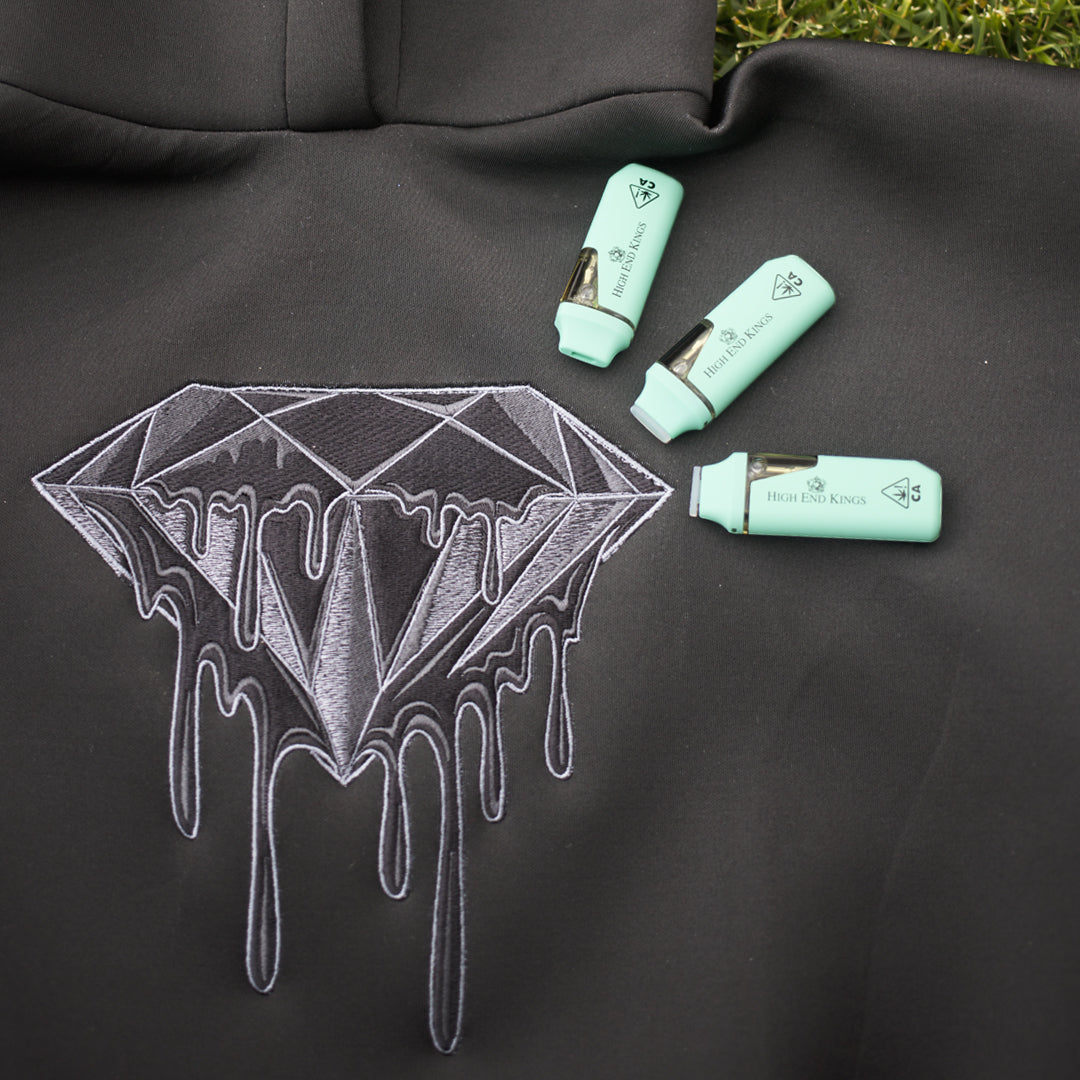 Diamond Hoodie Black